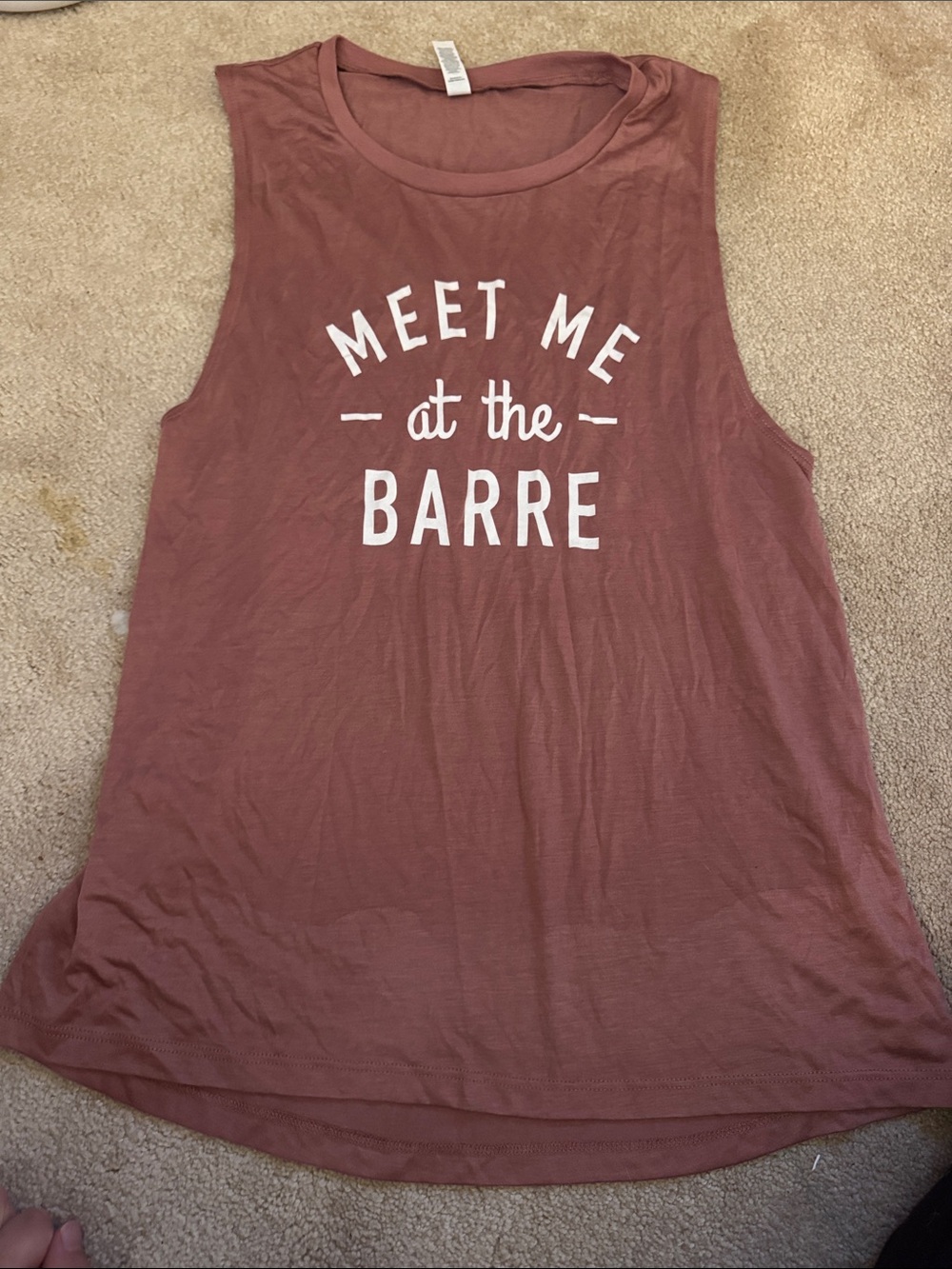Meet Me at the Barre Sleeveless Tank Top - Mauve